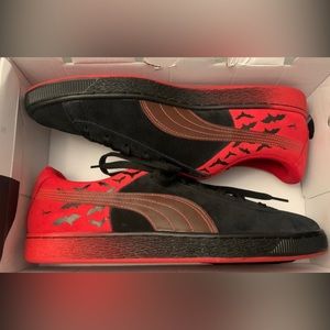 Puma Suede Classic Batman Men’s Sz 10.5 DC Comics Black-Barbados Cherry Red New